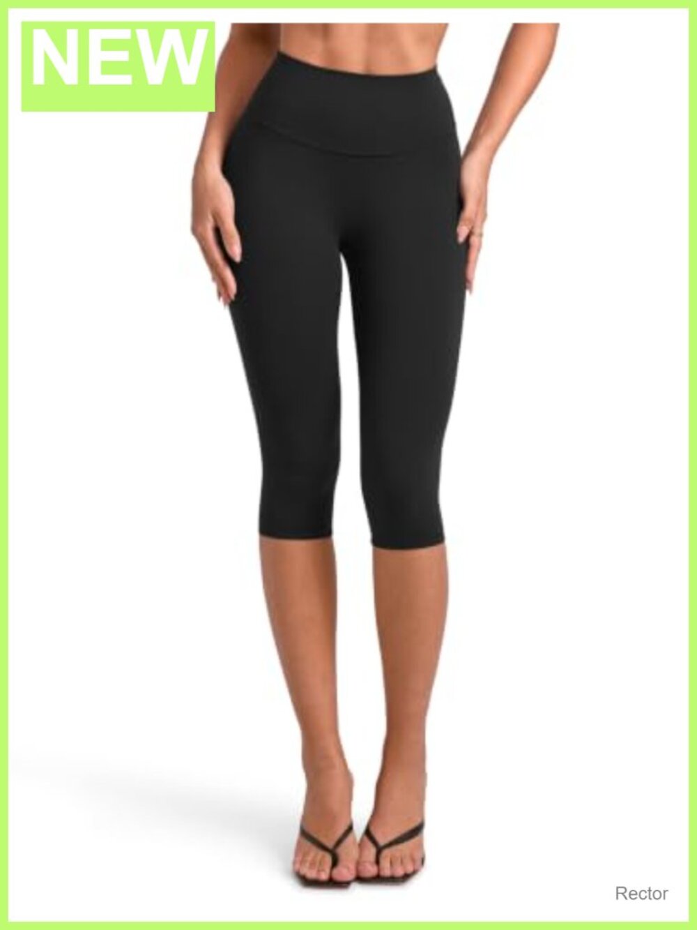 Capri Leggings No Front Seam High Rise Booty Lifting Pilates
